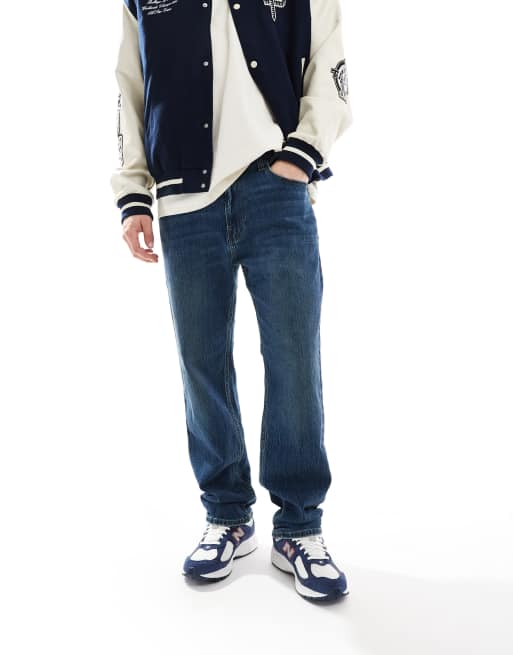 Hollister - Løstsiddende jeans i mellemvask