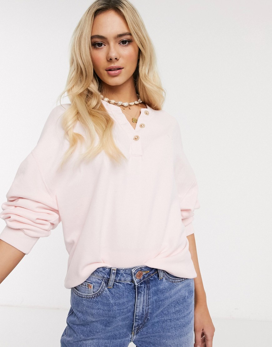 Hollister — Løstsiddende trøje-Pink