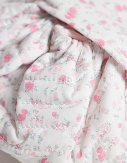 Hollister - Lyserød justerbar makeuptaske med blomstermønster, 3 af 3