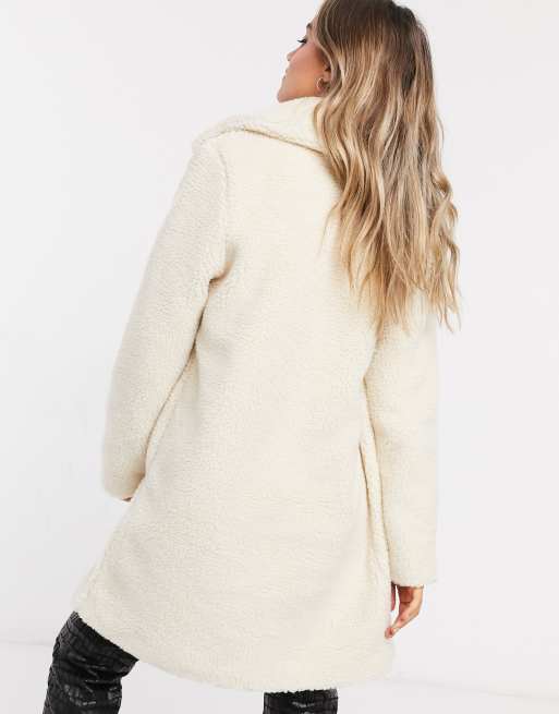 Hollister Manteau long duveteux Cr me