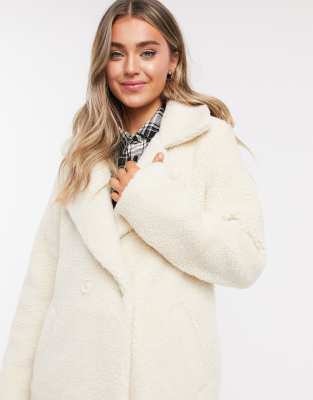 manteau duveteux femme
