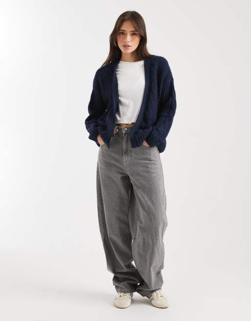 Hollister - Marineblå åben cardigan, 2 af 4