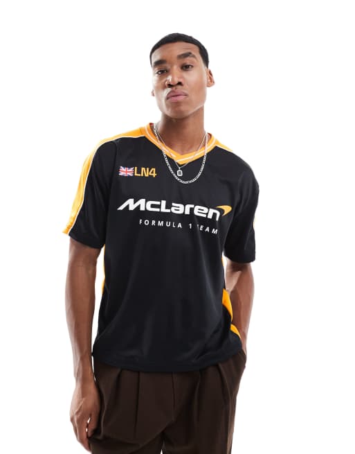 Hollister – McLaren – Fußball-Oberteil in Schwarz/Bunt, 2 von 4