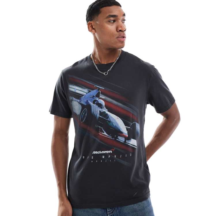 Hollister 半袖 クルーネック Boxy McLaren Graphic Tee Tシャツ Men's Boxy McLaren Graphic Tee | Men's Graphics Shop