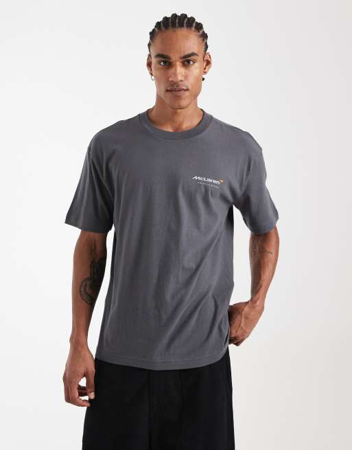 Hollister - Mclaren - T-shirt grigia con grafica, 3 di 5