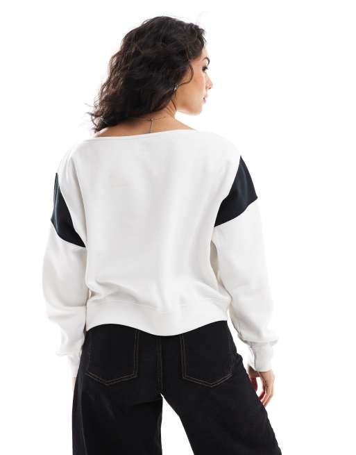 Hollister - Miami - Cropped trui met blote schouders in wit, 3 van 4