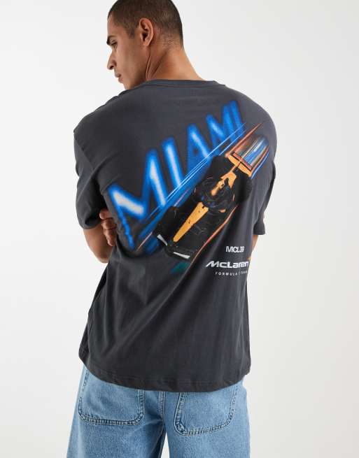 Hollister Miami racing back graphic t-shirt in black, 4 of 5