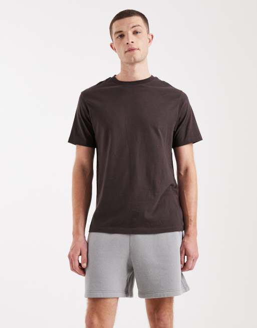 Hollister mid thigh fleece shorts in light grey, 3 of 5