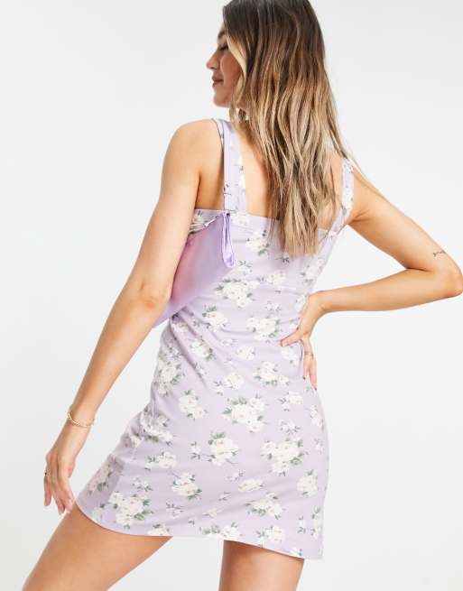 Hollister Mini Camisole Kleid Mit Blumenmuster In Lavendel Asos 