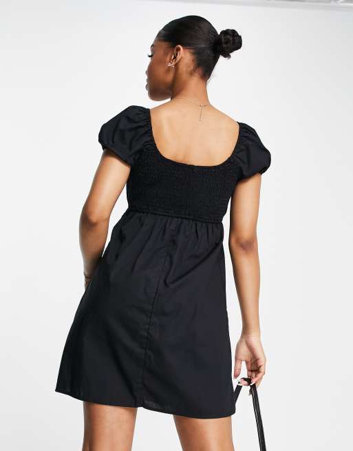 hollister black skater dress Hollister black faux suede skater dress womens small sleeveless square neck