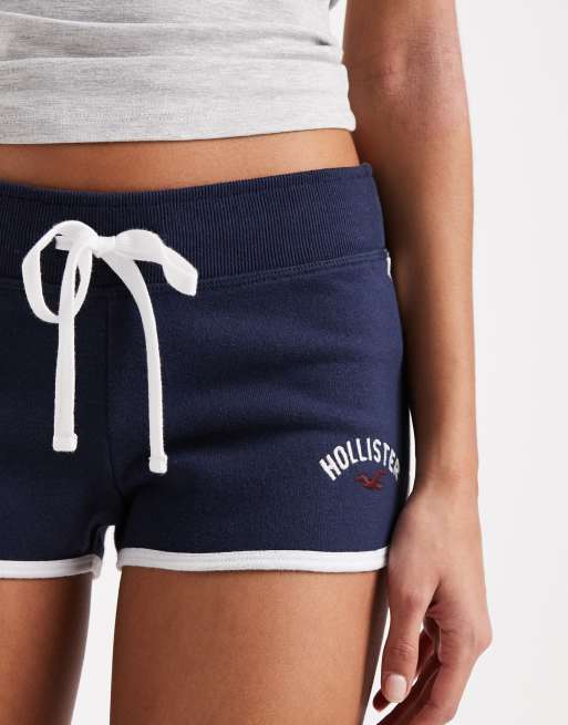 Hollister - Mini short van fleece in marineblauw, 5 van 5