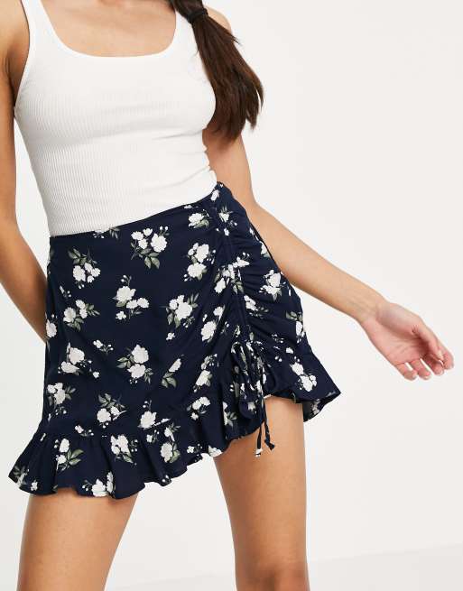 Floral skirt hollister sale