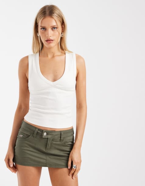 Hollister - Minigonna pantalone corta verde - view 1
