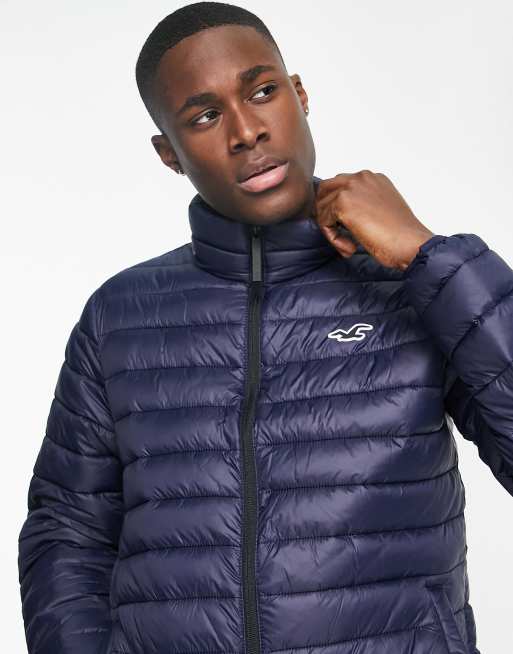 Hollister Nylon Mock-Neck Puffer Jacket