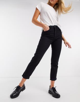 Hollister mom jeans in black | ASOS