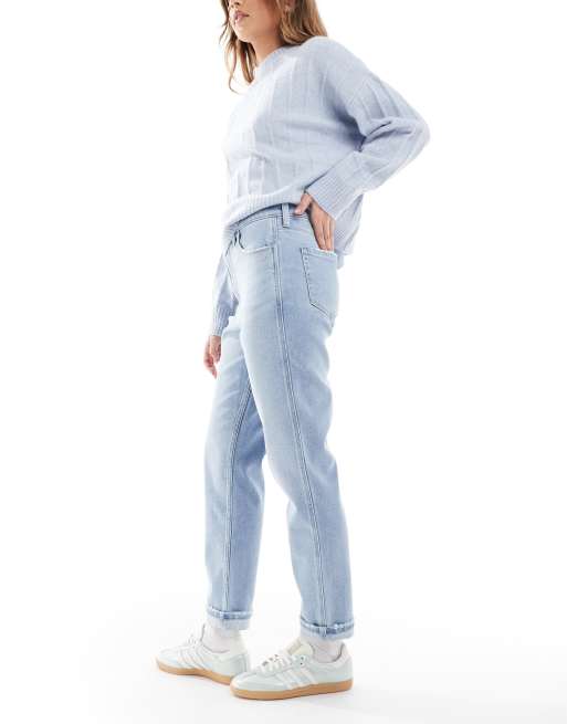 Hollister - Mom-jeans med ultrahøj talje i blå vask, 3 af 5