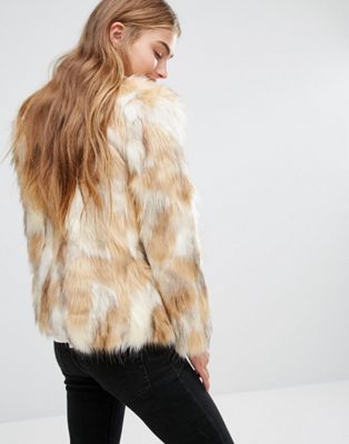 faux fur coat hollister