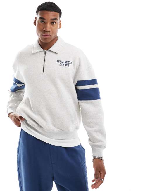 Quarter zip pullover hollister top