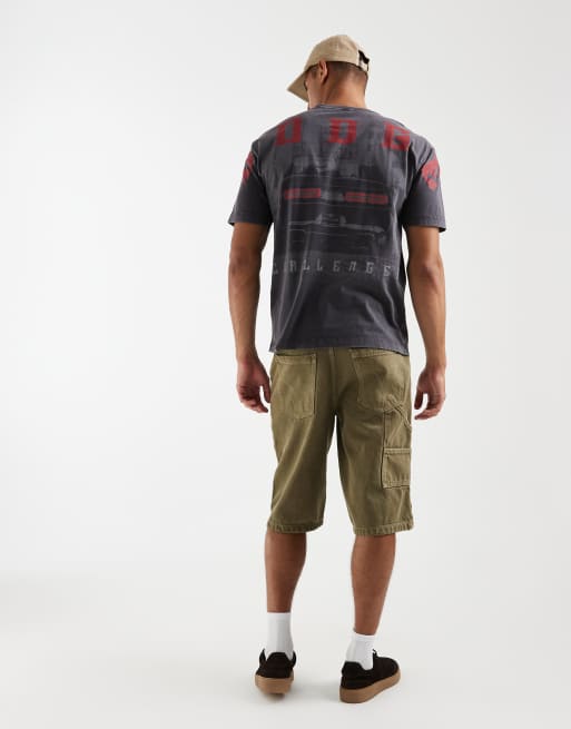 Hollister motor back graphic t-shirt in black