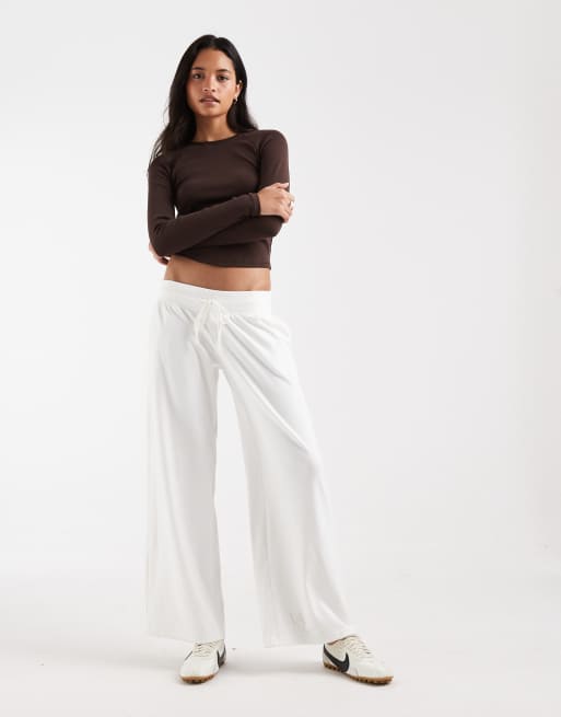 Hollister mysiga vida byxor i cream, 1 av 5