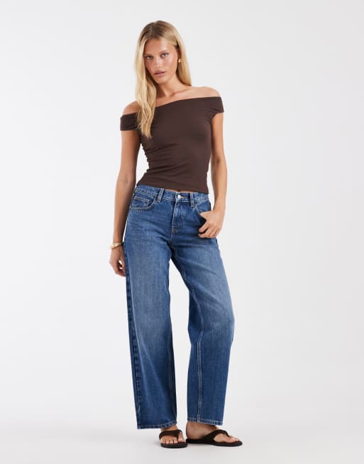 Hollister nahtloses Off-Shoulder-Oberteil in Braun, 4 von 4