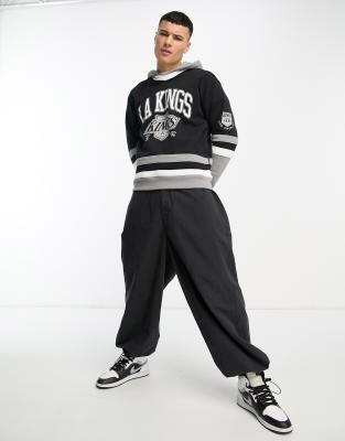 Hollister NHL LA Kings hockey hoodie in black and grey