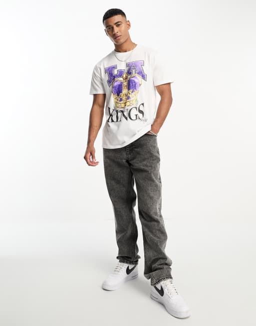 Hollister NHL LA Kings hockey print t shirt in white