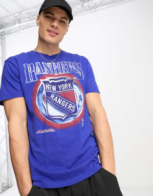 Hollister NHL NY Rangers hockey print t-shirt in blue