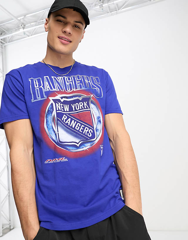 Hollister - nhl ny rangers hockey print t-shirt in blue