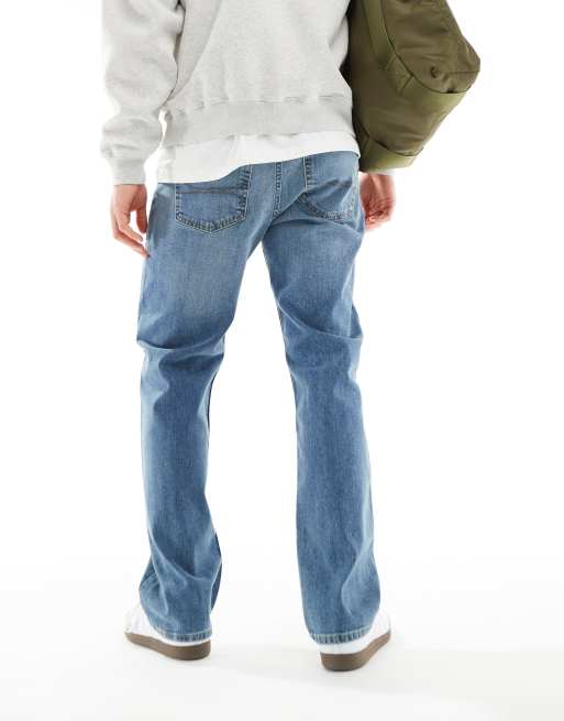Hollister – Niebieskie jeansy z prostymi nogawkami, 3 z 5