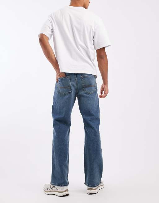 Hollister – Niebieskie jeansy z prostymi nogawkami, 3 z 5