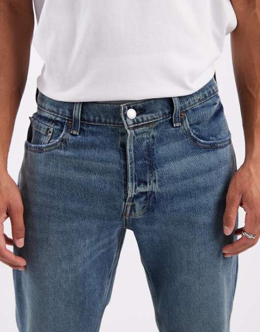 Hollister – Niebieskie jeansy z prostymi nogawkami, 4 z 5