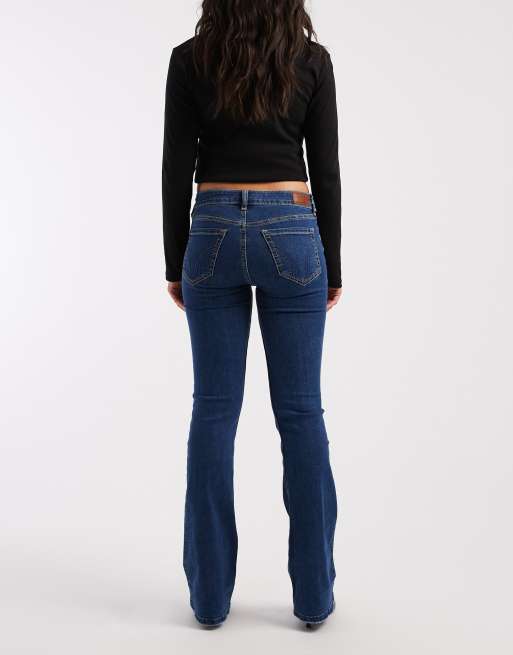 Hollister – Niebieskie sprane jeansy ze średnim stanem, 2 z 5