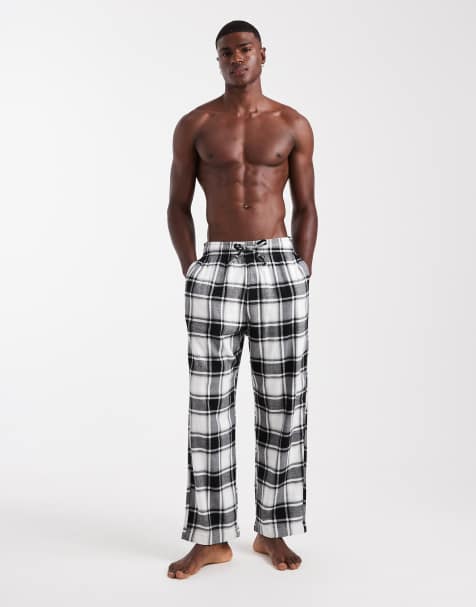 Hollister nightwear pants in black check - view 1
