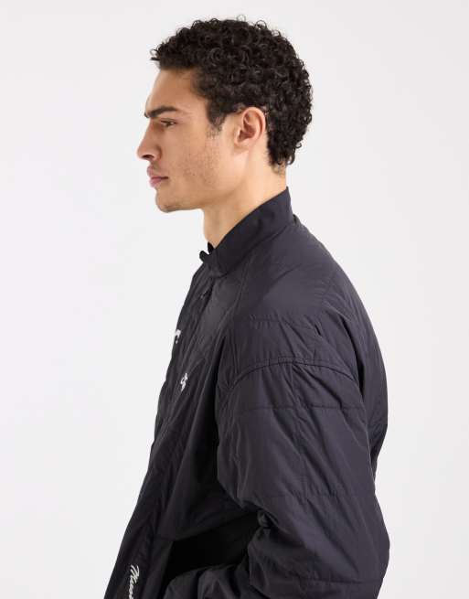 Hollister - Nylon bomberjack met Ford-logo in zwart, 4 van 5
