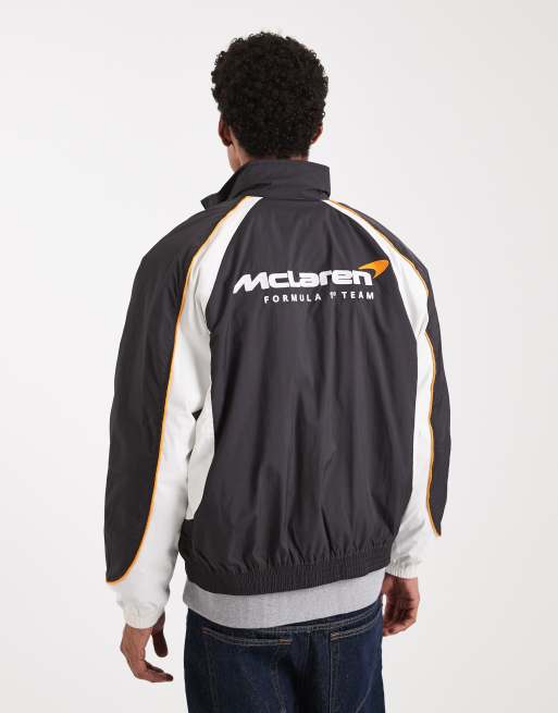 Hollister nylon McLaren racing jacket in black colour block, 4 of 5