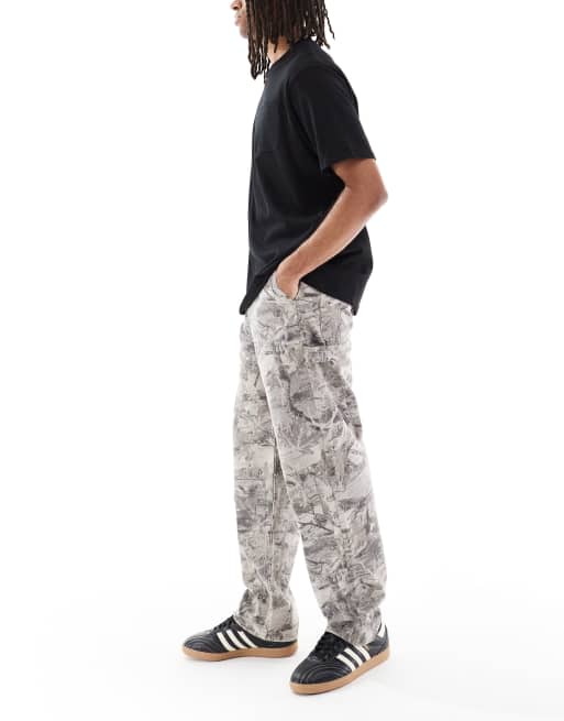 Hollister – Obszerne jeansy skater we wzór moro, 2 z 5