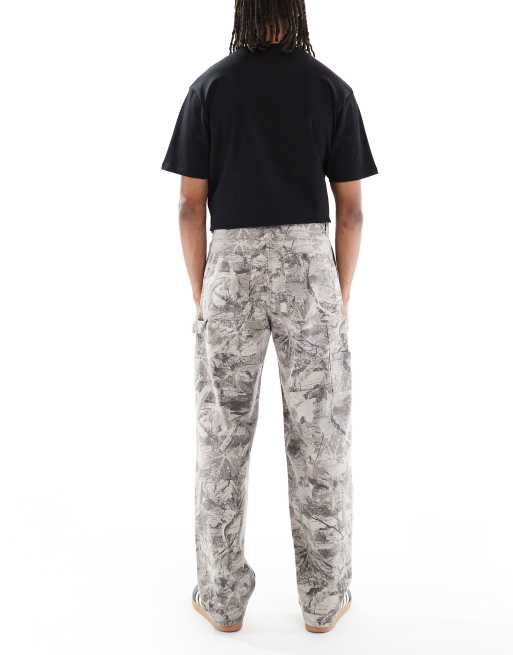Hollister – Obszerne jeansy skater we wzór moro, 3 z 5