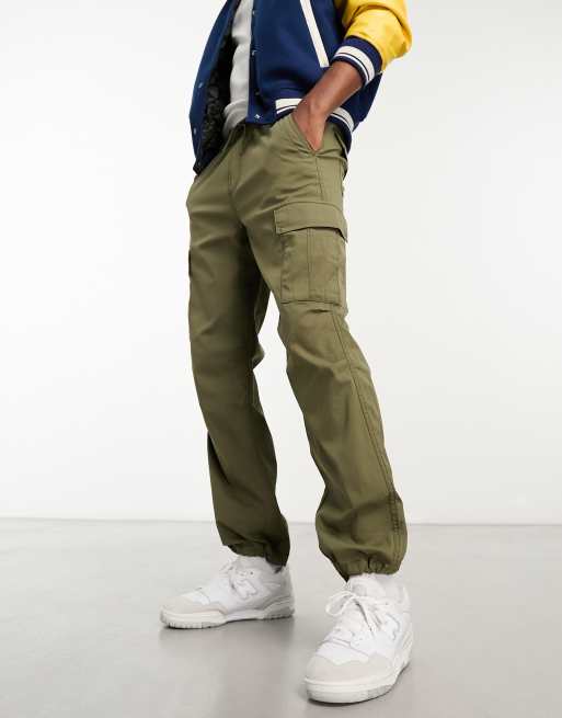 Hollister – Obszerne spodnie w kolorze khaki