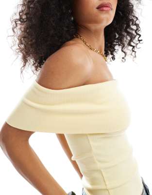 Hollister Off The Shoulder Short Sleeve Top