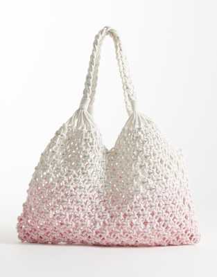 Hollister Ombre Crochet Beach Bag In Multi