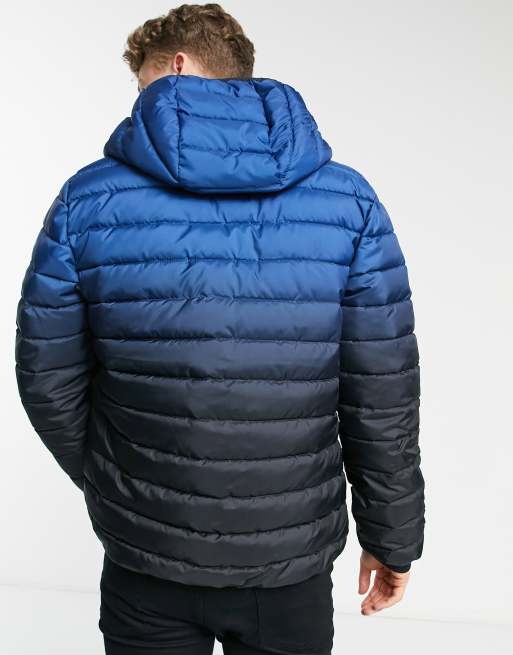 Cobalt blue puffer jacket hollister toasty warm for