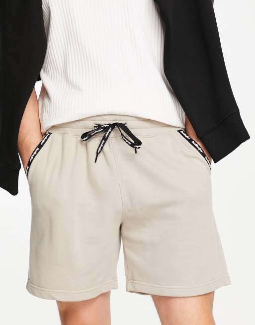 Hollister – outdoor – Beige sweatshorts med logga, del av set