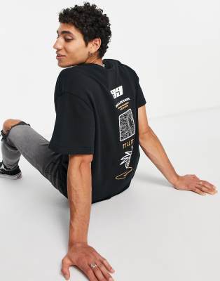Black sweat t shirt clearance