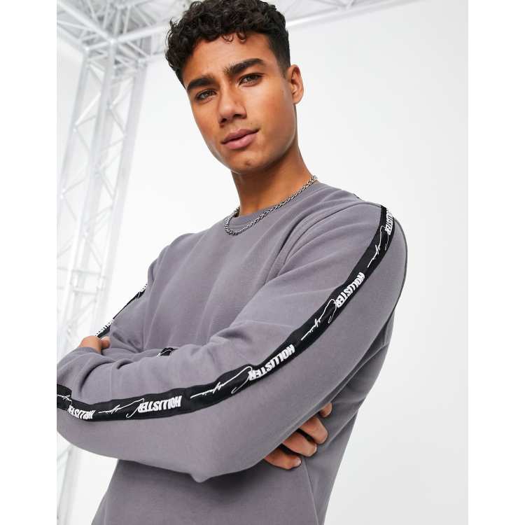 Logo tape hoodie hollister hot sale