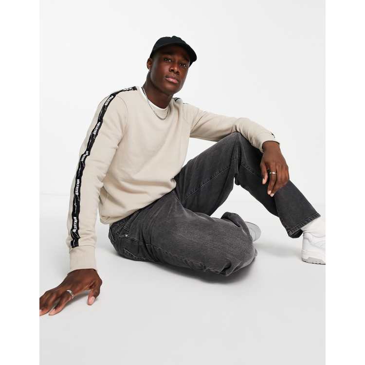 Logo tape hoodie hollister top