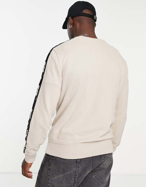 Hollister hoodie with logo in tan, ASOS