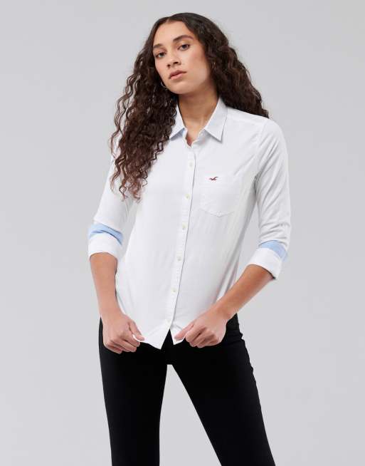 Hollister - Overhemd in wit