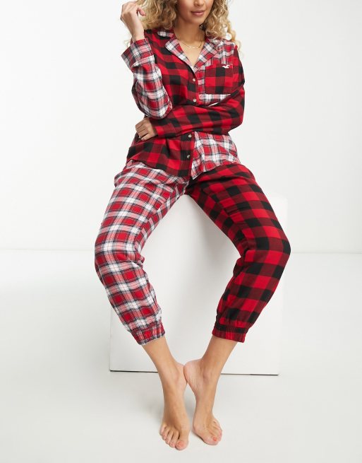 BUFFALO Pyjama mit Leggings Damen, Rosa / Schwarz, Größe S