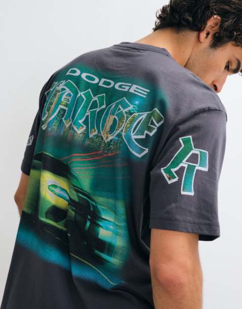 Hollister oversized auto graphic t-shirt in black - view 1